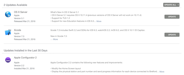 Other Apple Software updates