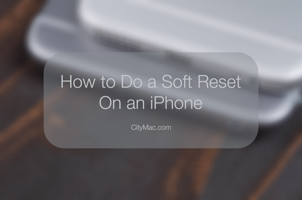 How to do a soft reset on an iPhone banner image