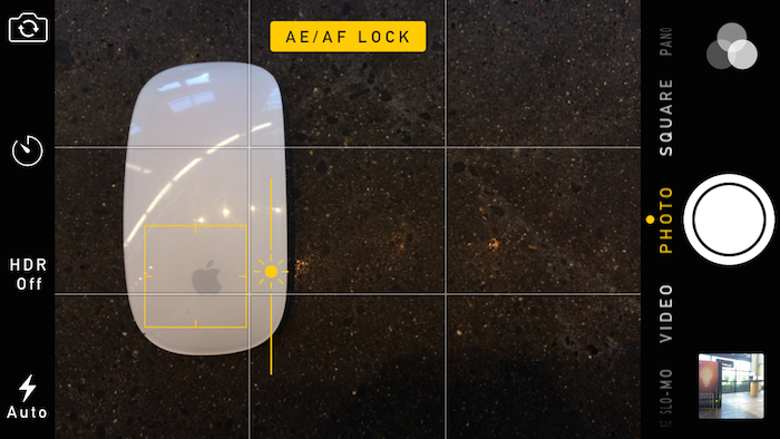 AE/AF lock on iPhone