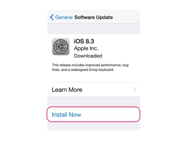 Install iOS Update