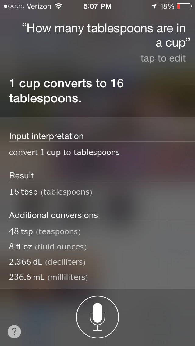 Siri and conversions