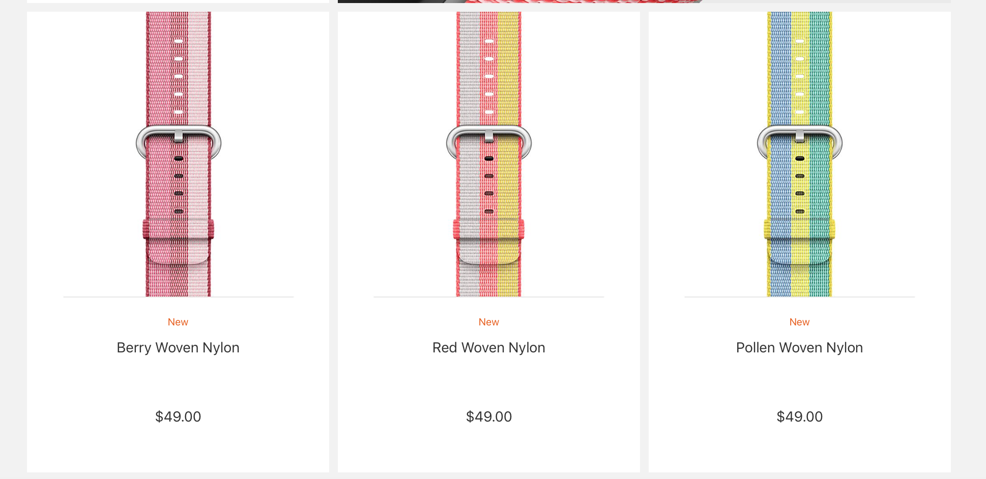 New Apple Watch Band Colors