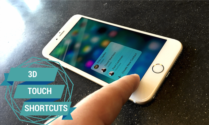 Home Screen Shortcuts with 3D Touch