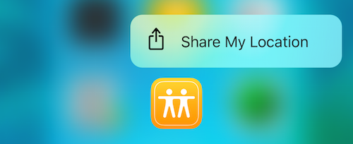 find my friends 3d touch shortcuts