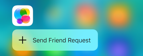 game center 3d touch shortcuts