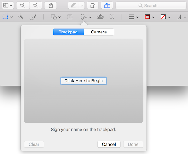 adding a digital signature to Preview on Mac