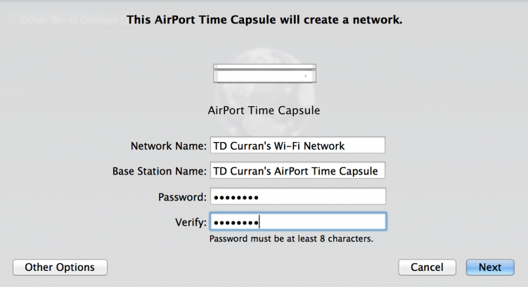 Airport Setup Configurations