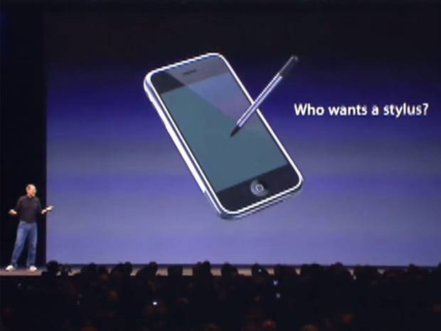 Steve Jobs and the stylus