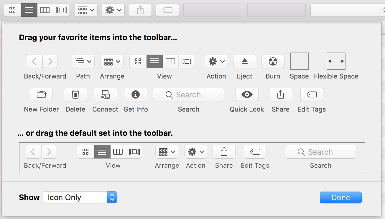 Customize Finder Screenshot