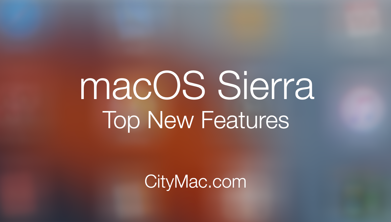 macOS Sierra Top New Features Banner Image
