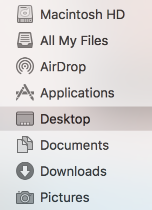 Finder Sidebar Screenshot