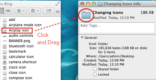 How to change a folder icon OS X