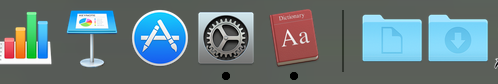 dock location on a Mac