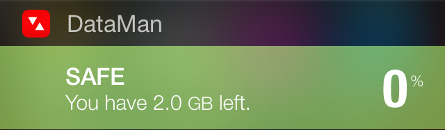 DataMan Notification Center Widget