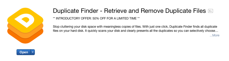 Duplicate Finder in App Store