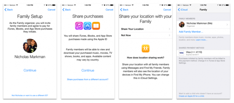 Setting Up Family Sharing 2