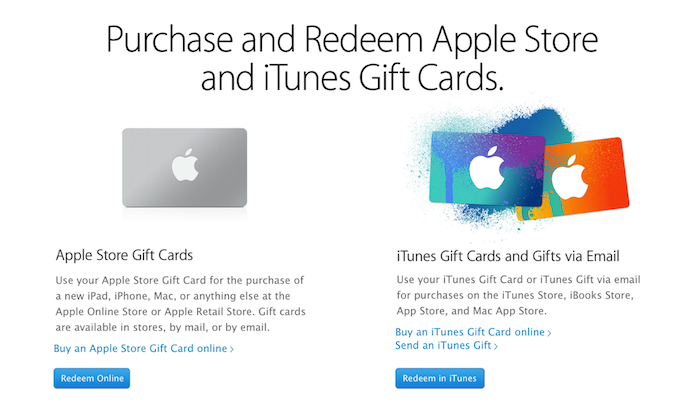 Purchase and redeem gift cards