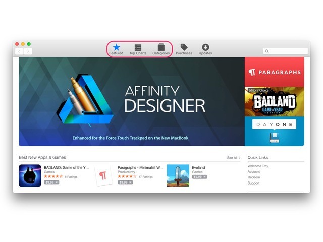 the Mac App Store