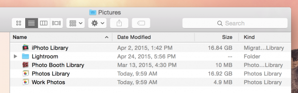 Photo Libraries in Finder