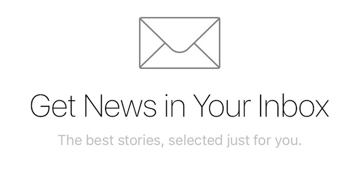 news in your inbox