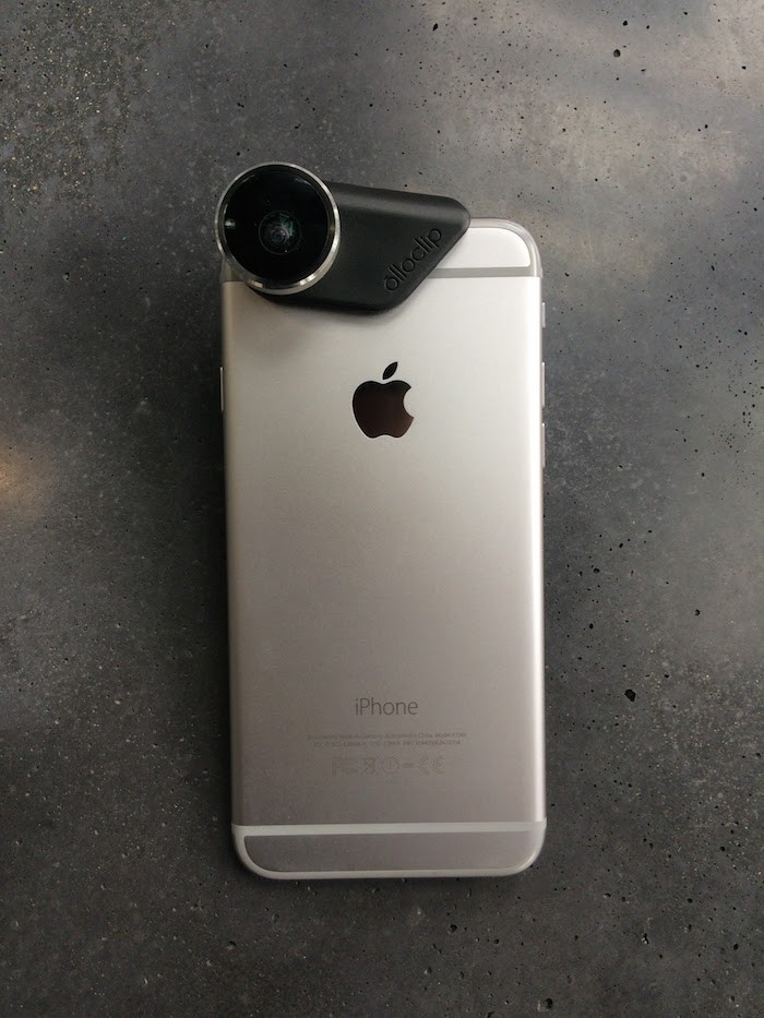 olloclip on an iPhone 6