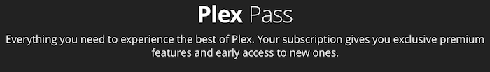 Plex Pass Subscription