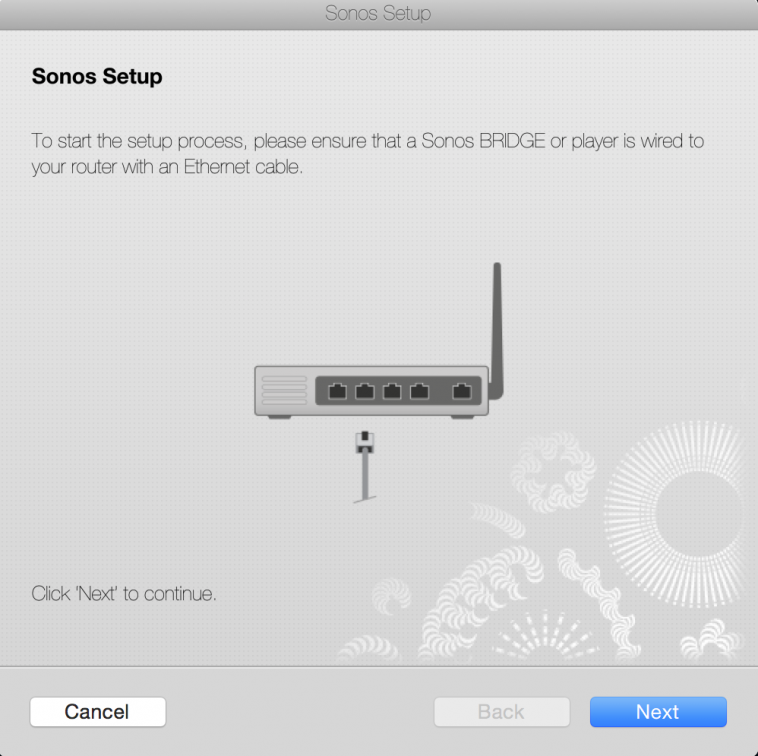 The SONOS Router Setup