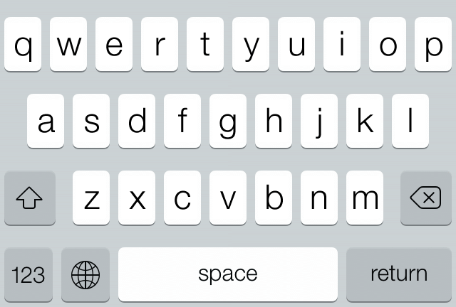 iOS 9 keyboard