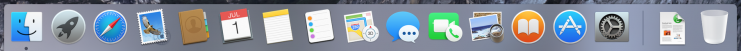 OS X Yosemite Dock Icons