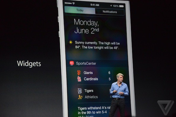 Apple Announces iOS 8 Notification Center Widgets