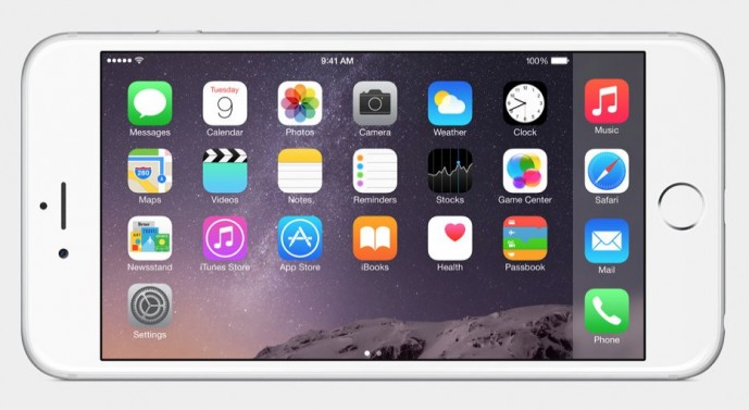 Landscape mode in the iPhone 6 Plus