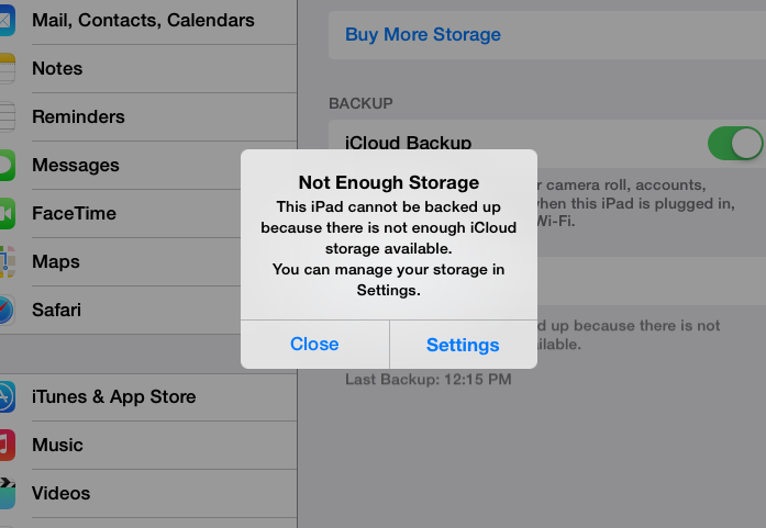 iCloud Storage is Full!