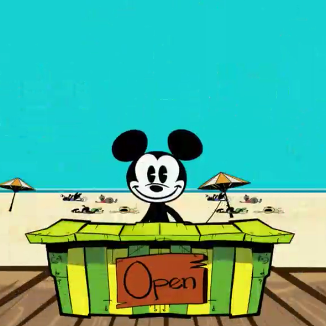 Mickey at Lemonade stand