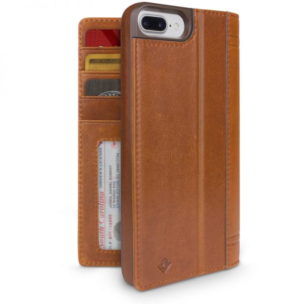 Twelve South Journal Case for iPhone 8 Plus/7 Plus/6 Plus Leather Case (Cognac)